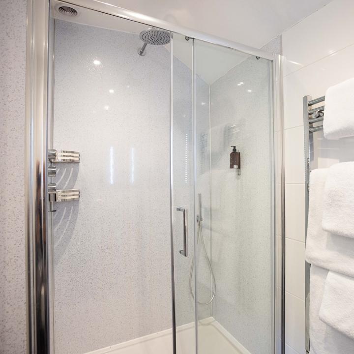 Bedroom ensuite with shower