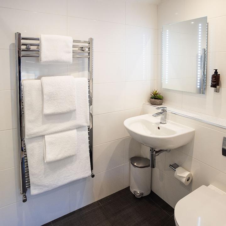 Bedroom ensuite with shower