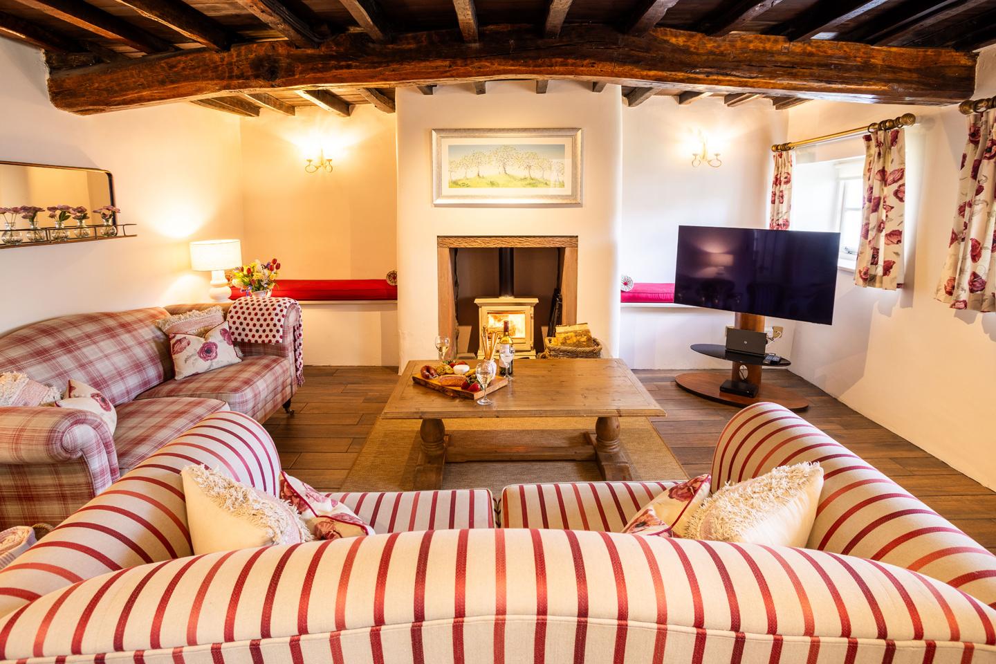 Open plan lounge at Porch Cottage, Keswick